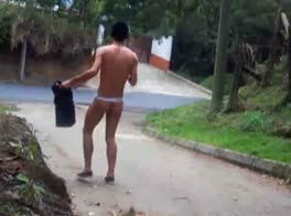 Brasilian Wank outside